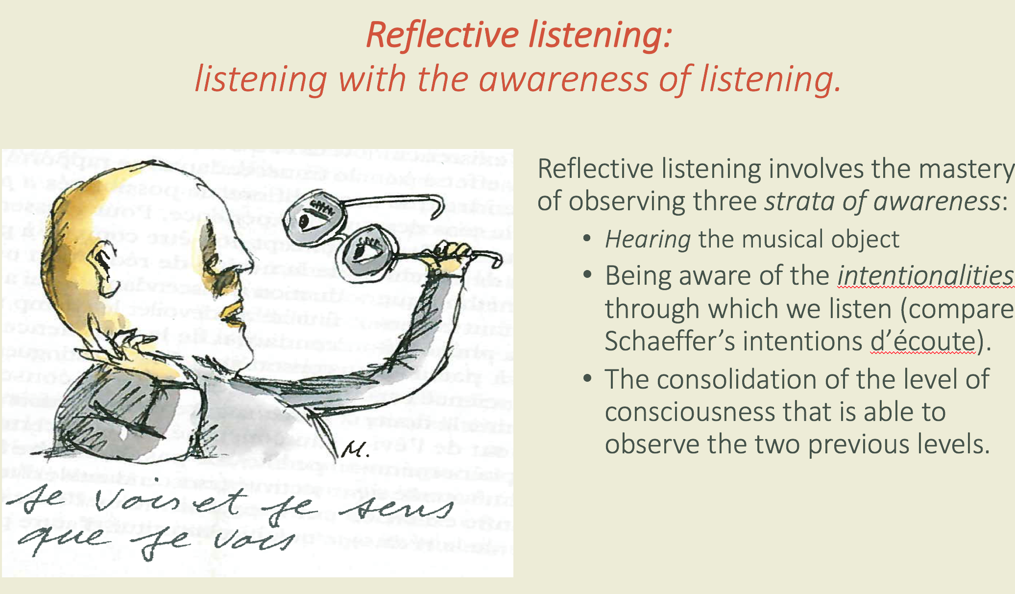 Slide som forklarer hva reflektiv lytting er