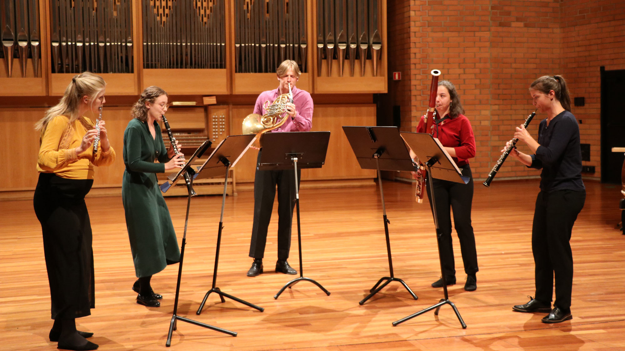 Blåsekvitetten Quintessence spiller på Ungdommens musikkmesterskap