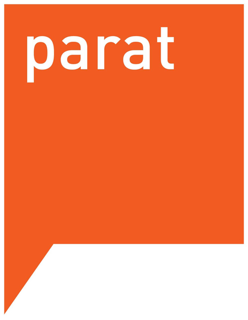 Parats logo hvor det står "parat"