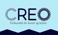 Logoen til fagforbundet Creo, hvor det står "CREO – Forbundet for kunst og kultur"