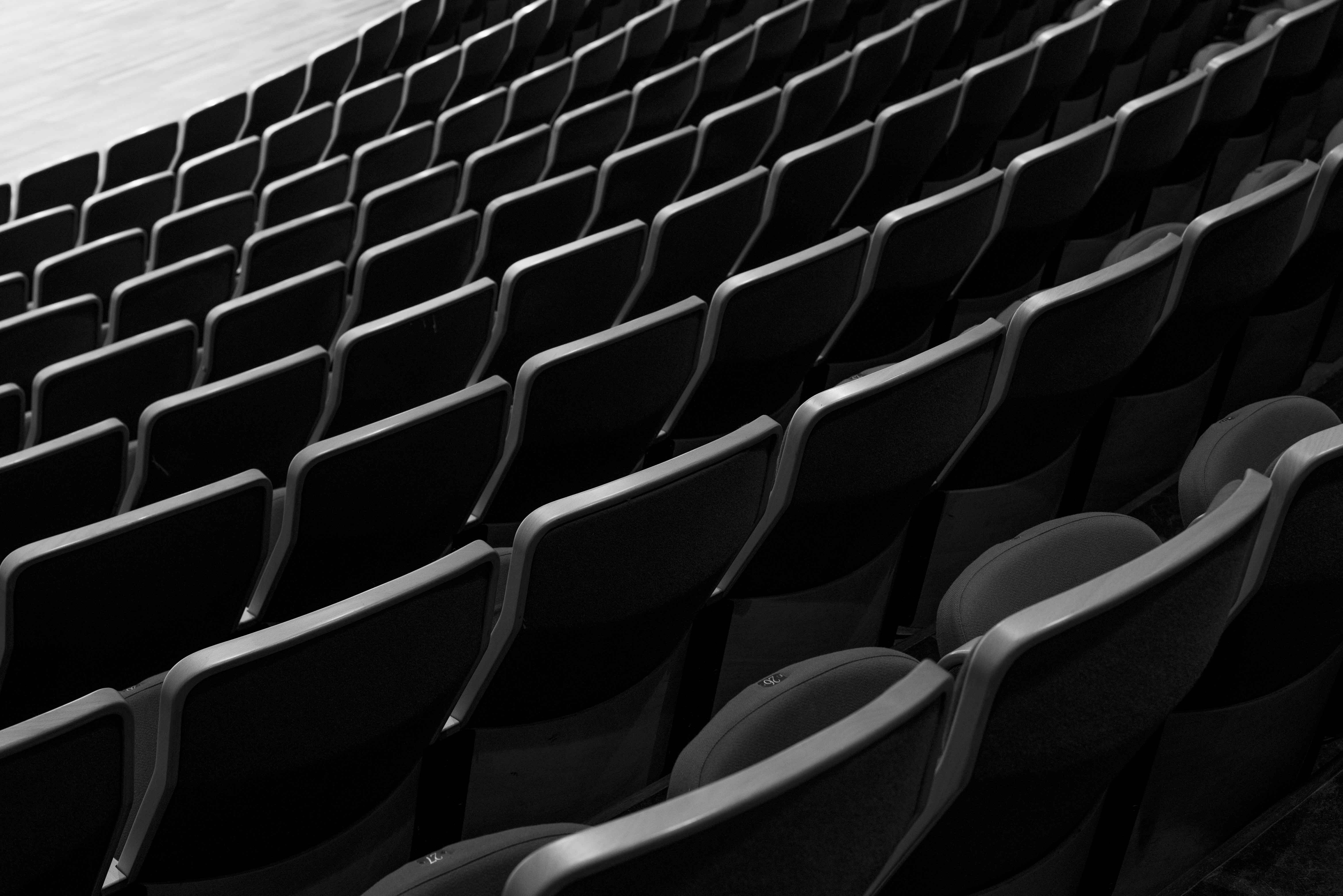 Seat rows in the Lindeman Hall.