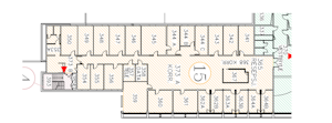 The floor plan of the administration