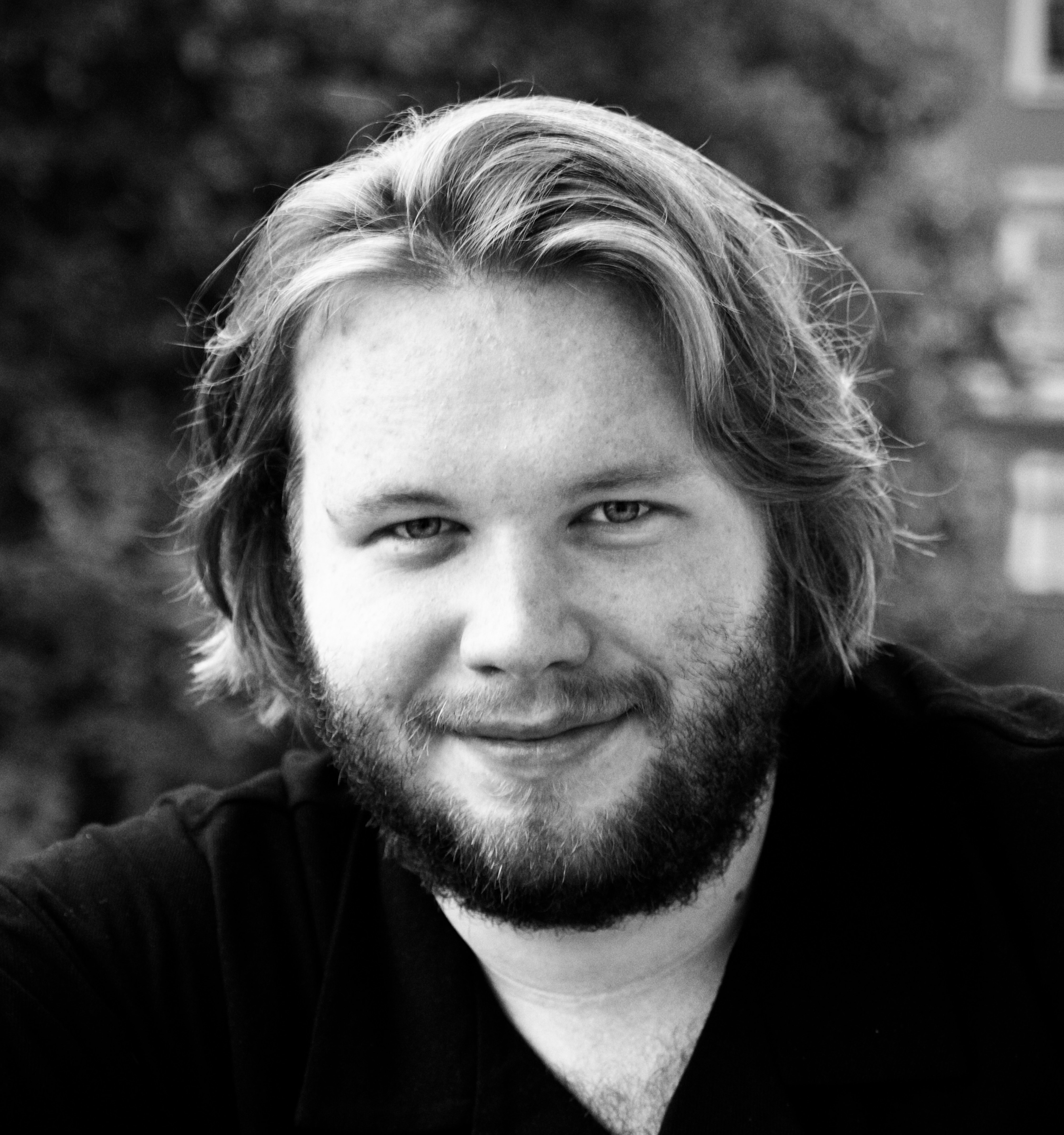 Juliand Soderberg - protrettfoto svart-hvitt