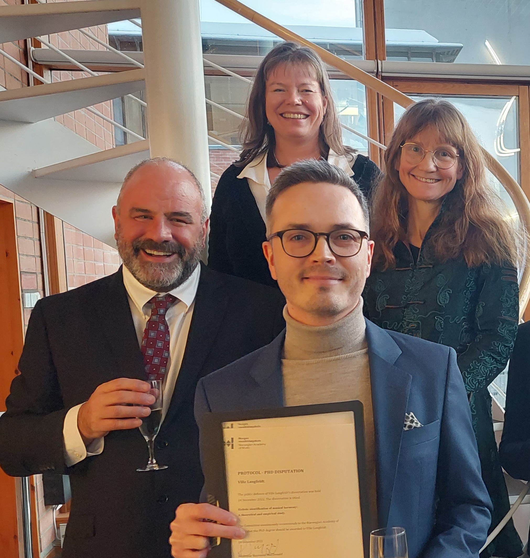 Ph.d. Ville Langfeldt og bedømmelseskomiteeen