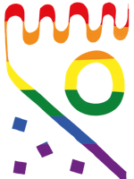Illustrasjon med pridefarger
