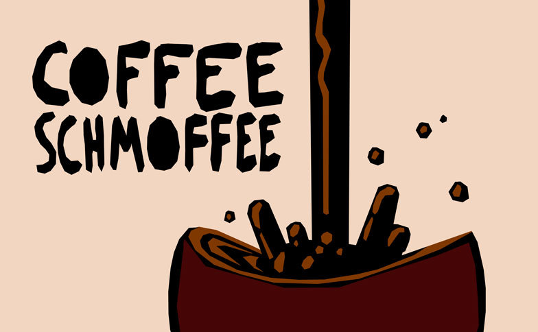 Toppen av logoen til Coffee Schmoffee