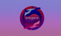 Logoen til Serendip 2021 med lilla hvaler