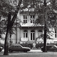 Foto av gamle Musikkhøgskolen i 1983, Wergelandsveien.