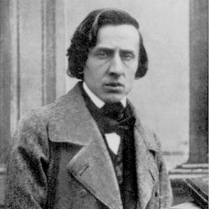 Bilde av Chopin i frakk