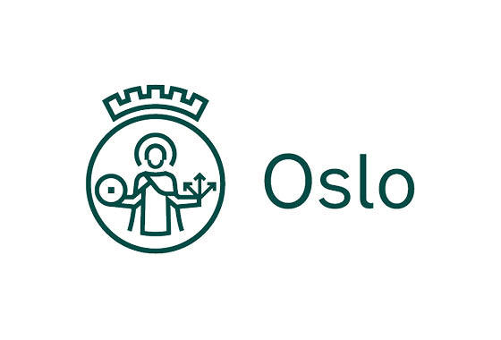 Logoen til Oslo kommune i grønt.