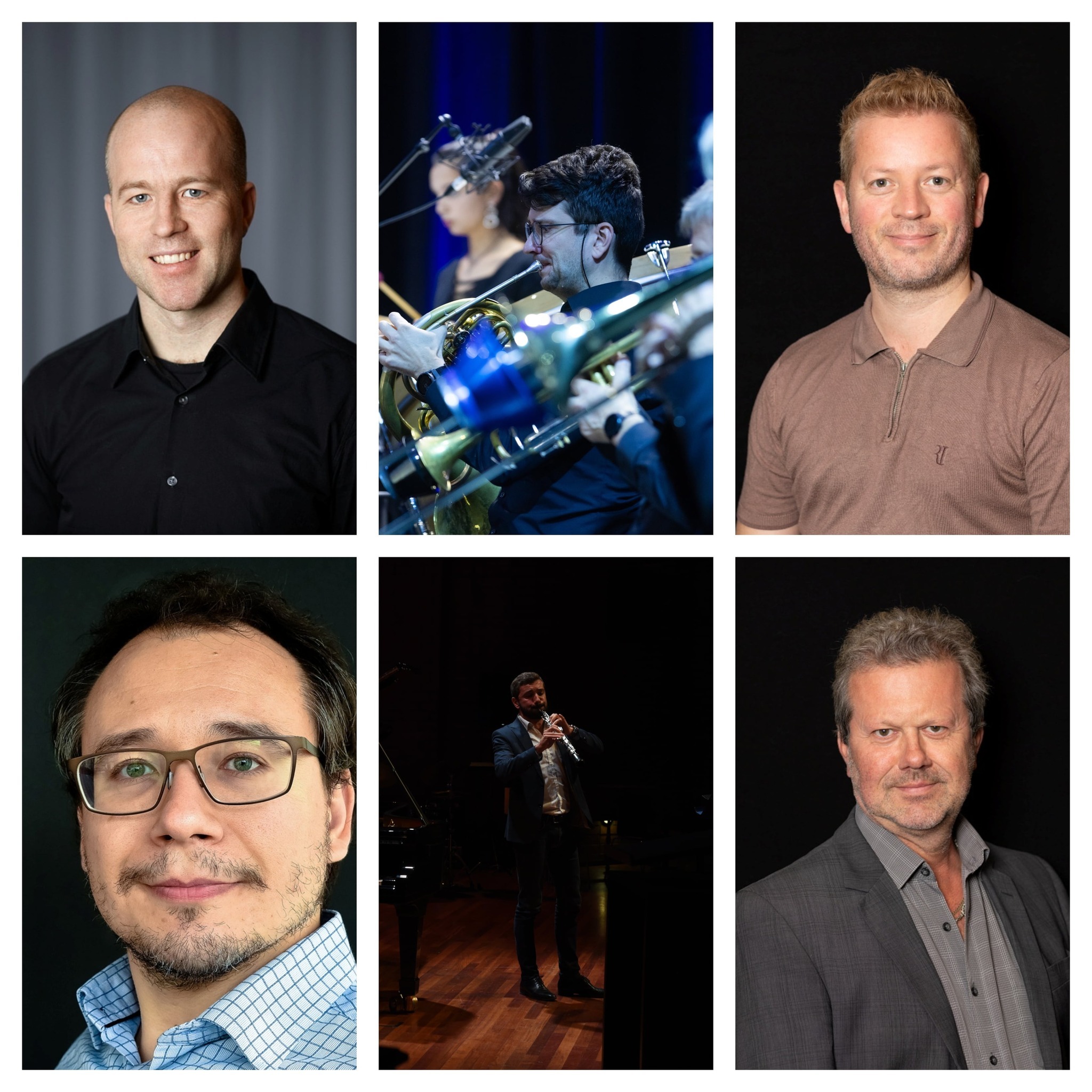 Kollasj av Björn Nyman, Julius Pranevicius, Trond Magne Brekka, Alessandro Caprotti, Johannes Grosso og Patrik Johansson.