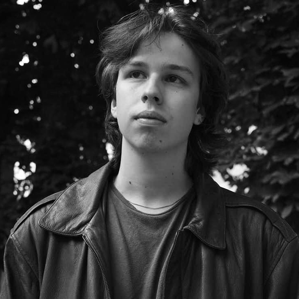 Portrett av William Dillner i svarthvitt