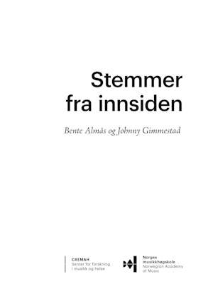 Stemmer fra innsiden av Bente Almås og Johnny Gimmestad.