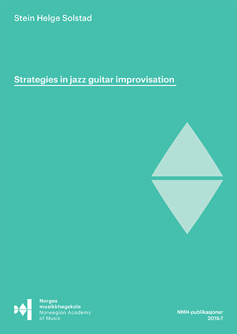 Forsiden til "Strategies in jazz guitar improvisation" av Stein Helge Solstad.
