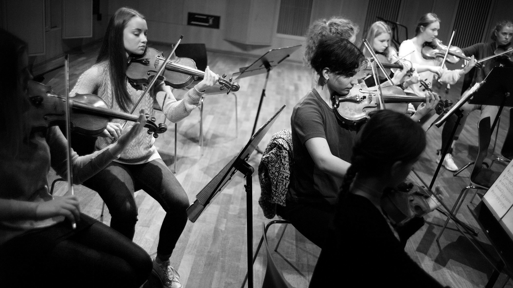 Øvelse med TUP-orkesteret